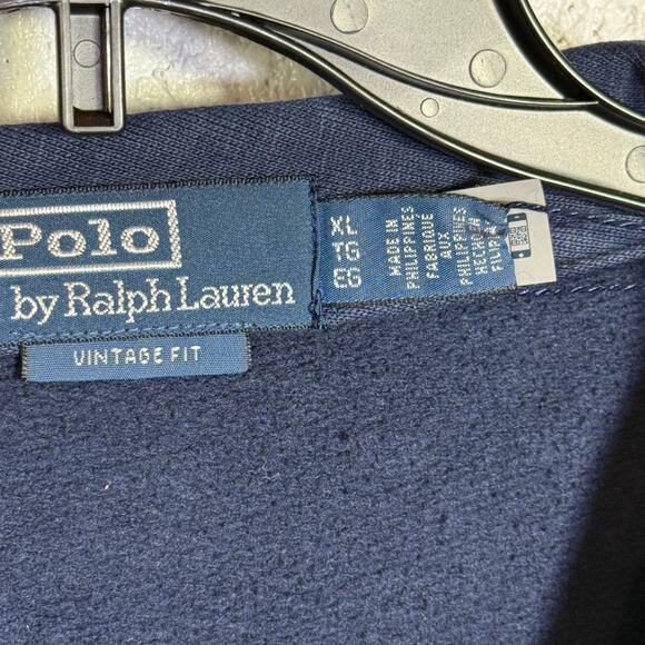 Polo Ralph Lauren Men's Fleece Sweatshirt Cardigan - Newport Navy XL $268 - Picture 6 of 9